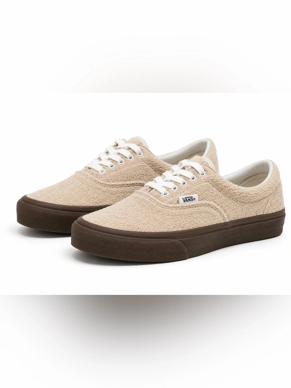 Vans Authentic Cream Terry Cloth Sneakers Men’s 9 / Women’s 10.5 Unisex